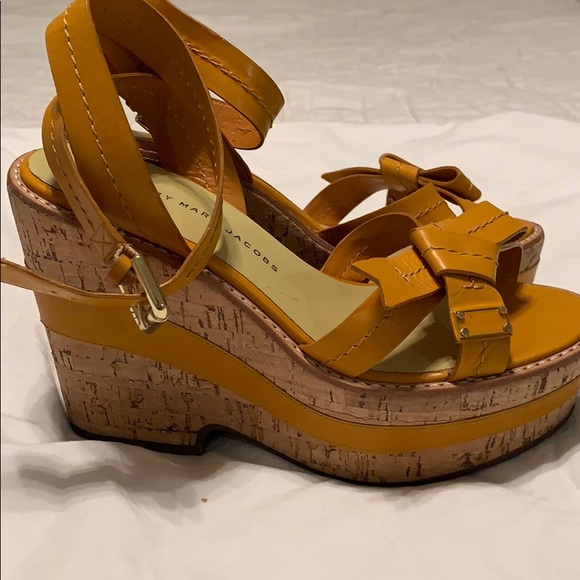 Marc By Marc Jacobs Shoes - Marc by Marc Jacobs strappy yellow platform sandal